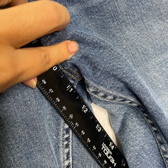 Everlane Womens Jeans Size 29 High Rise Kick Crop Medium Wash Denim Regular - Picture 7 of 13